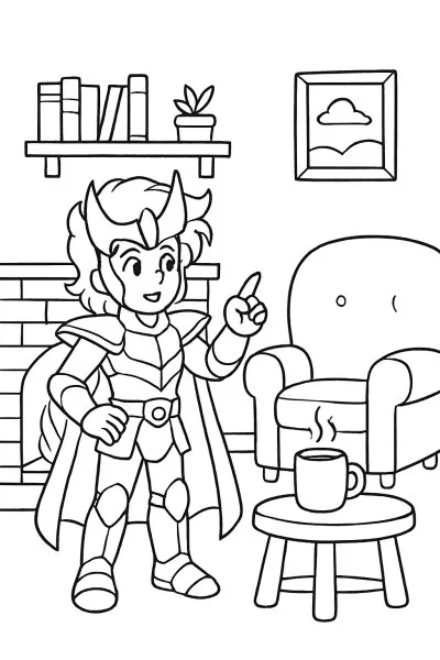 Cavaleiros do Zodíaco para colorir 15