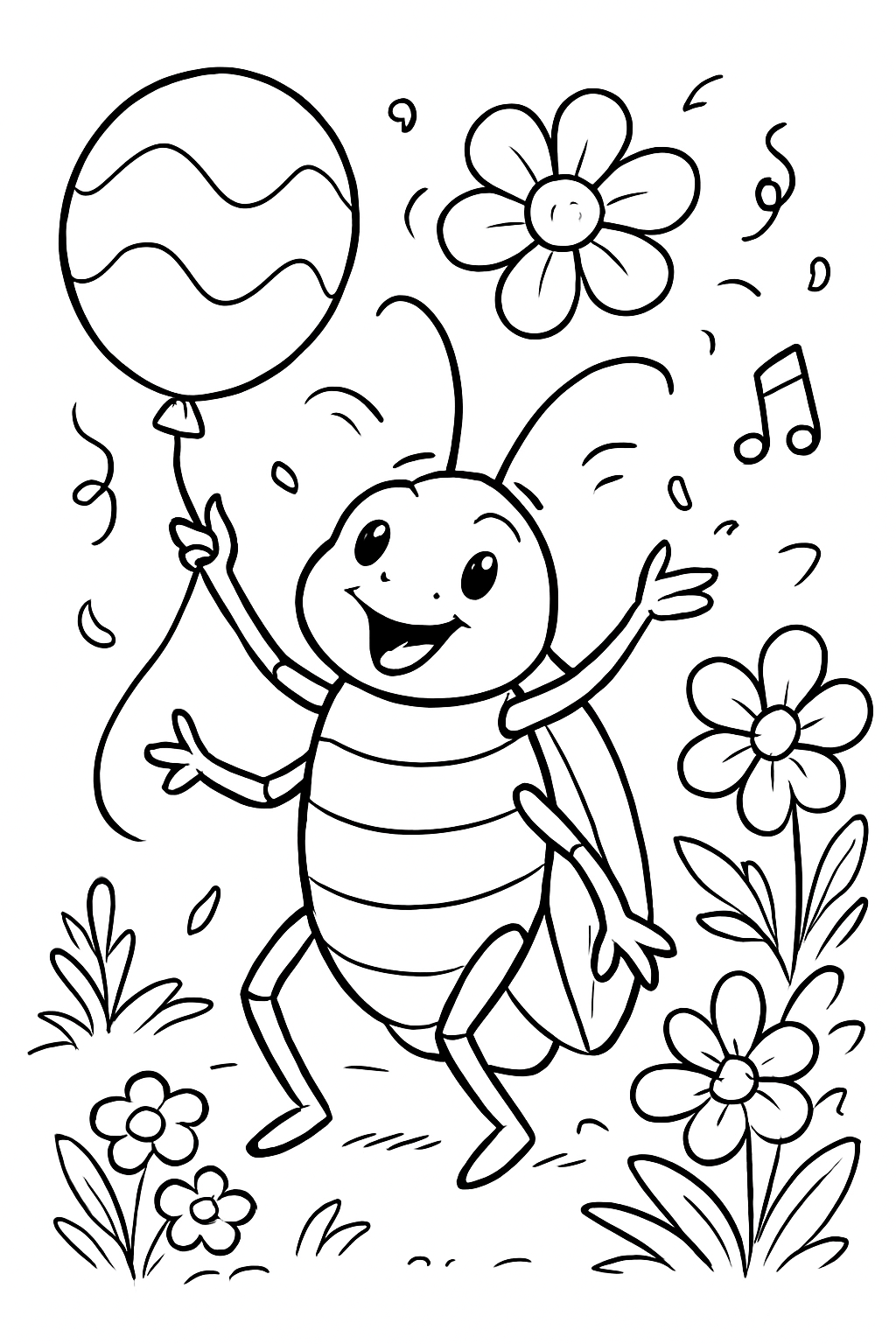 Barata para colorir 09