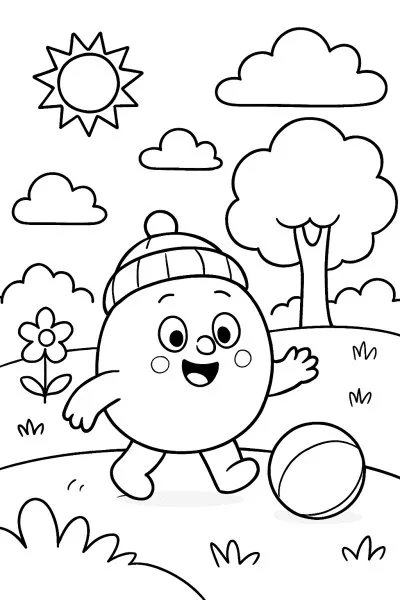 Bombombini Gusini para colorir 14