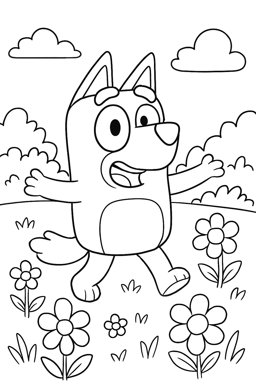 Bluey para colorir 12