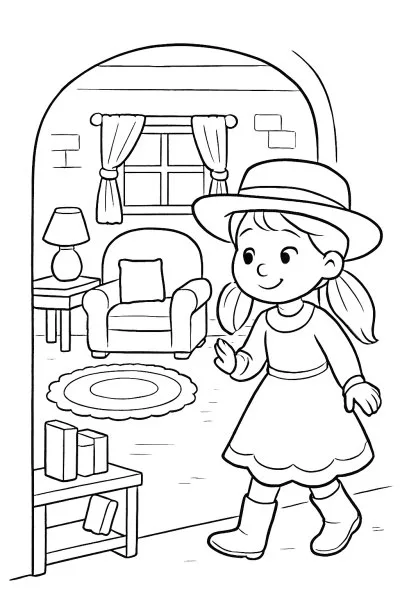 Boiadeirinha para colorir 15