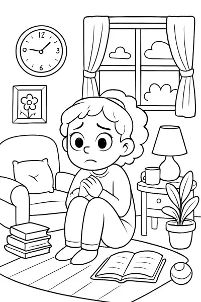 Ansiedade (Divertida Mente) para colorir 15