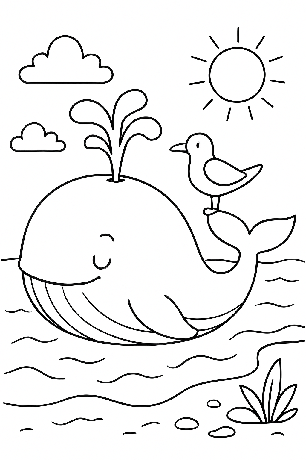 Baleias para colorir 11