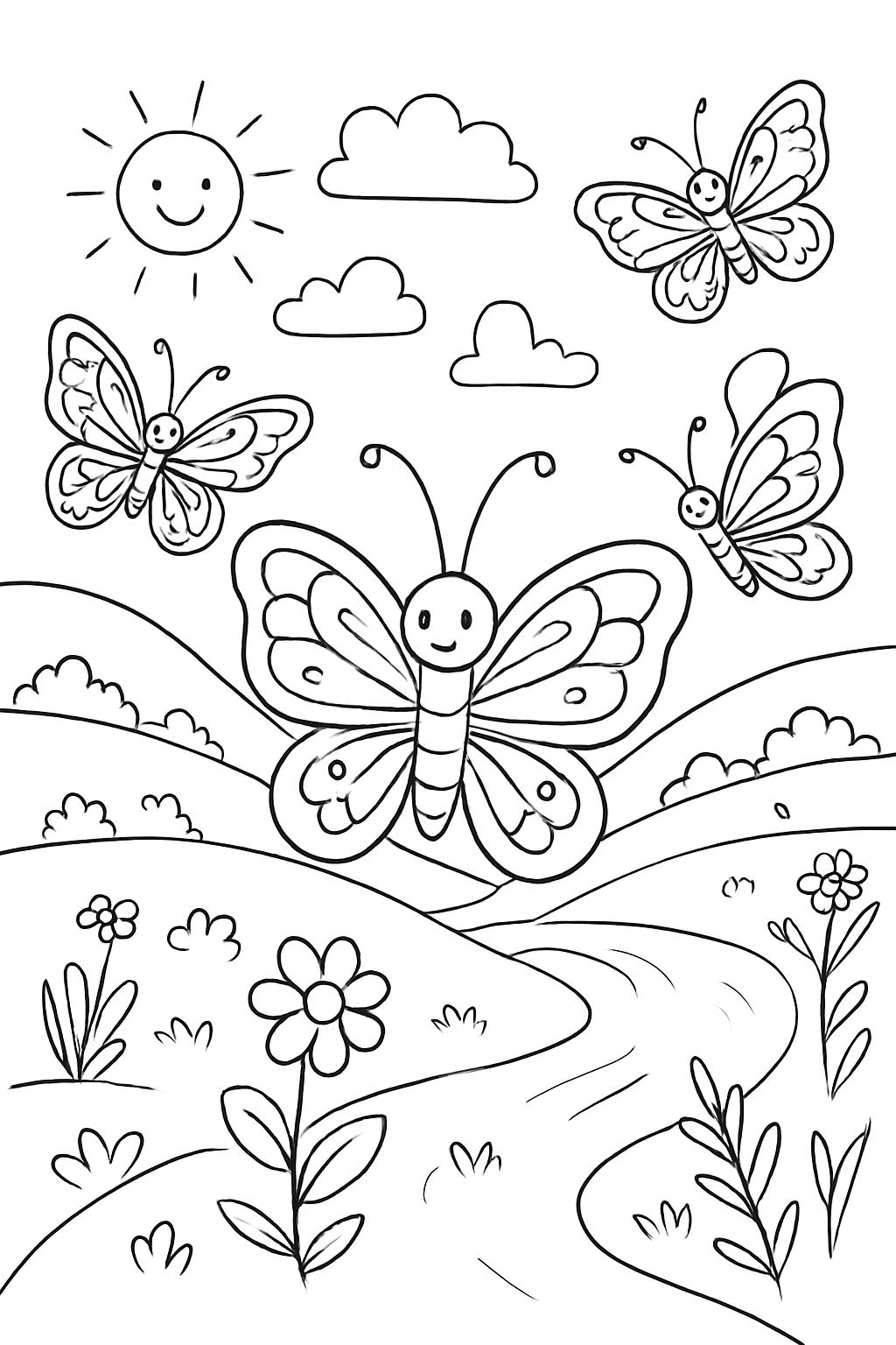 Borboletas para colorir 06