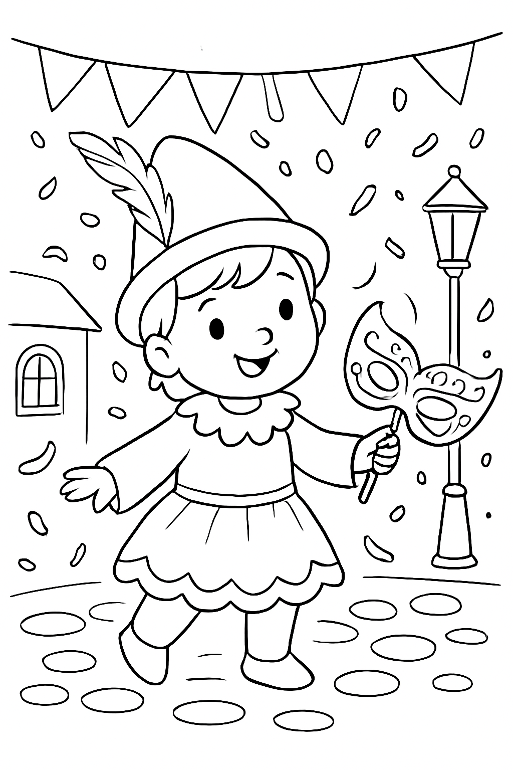 Carnaval para colorir 11