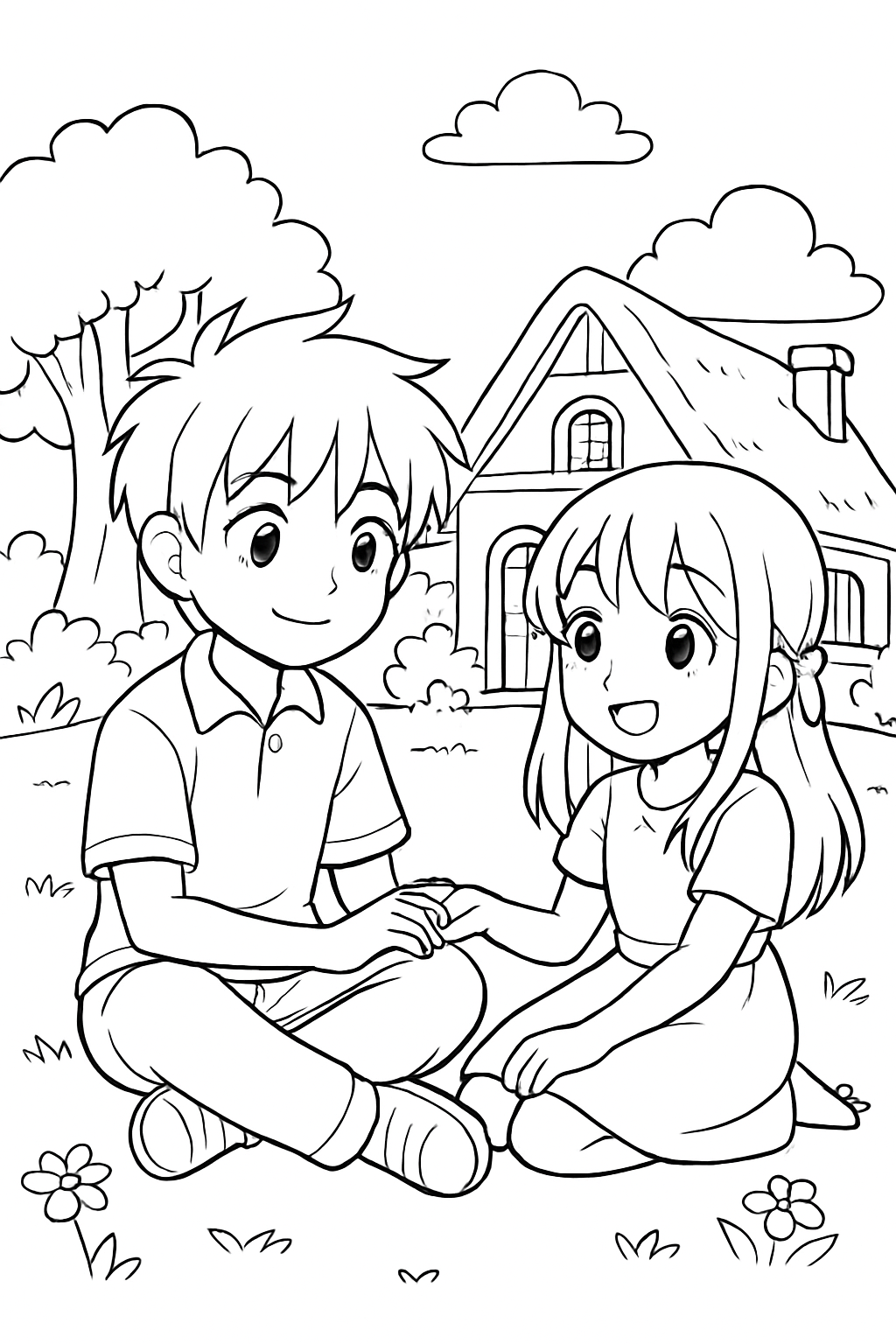 Anime para colorir 05