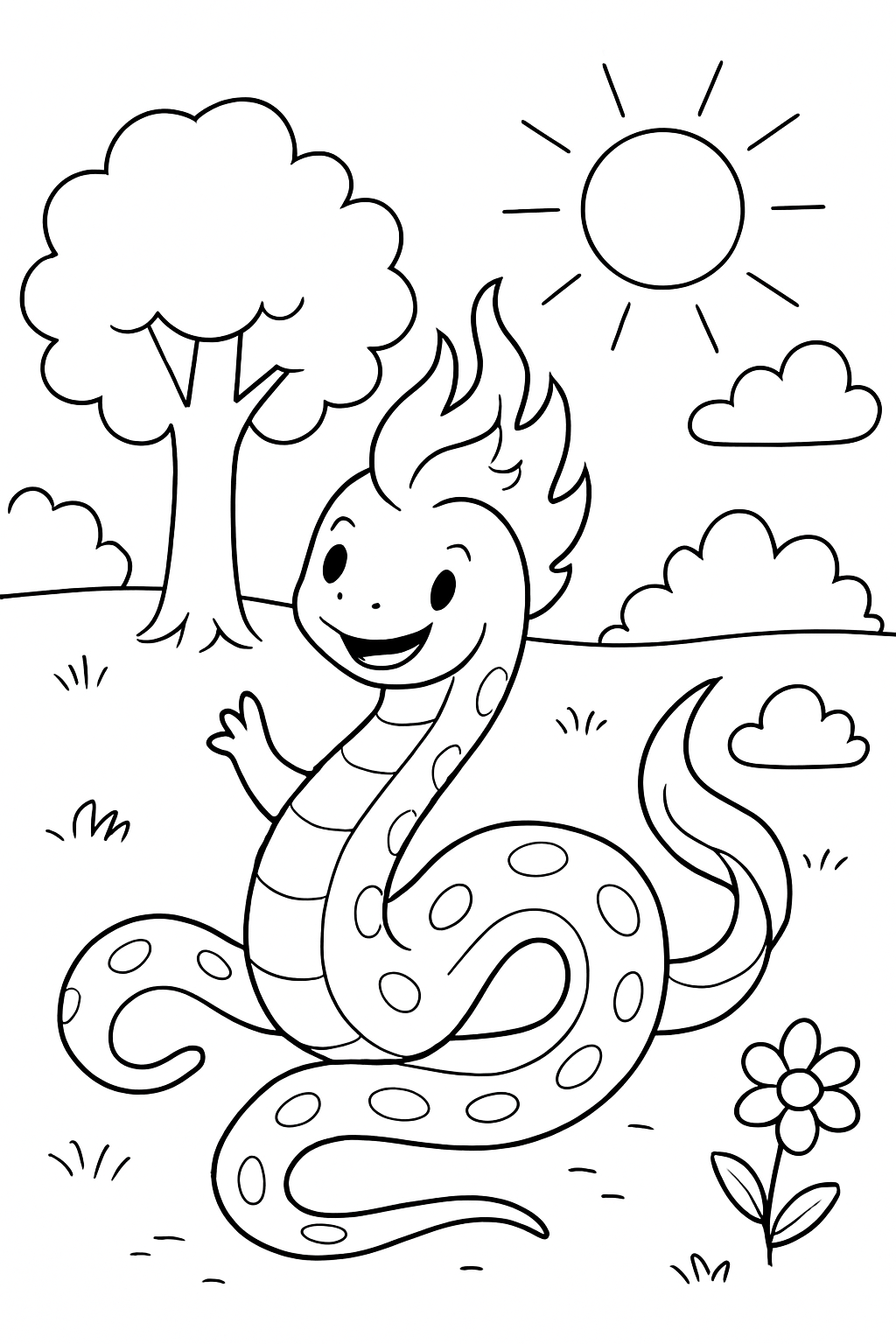 Boitatá para colorir 14