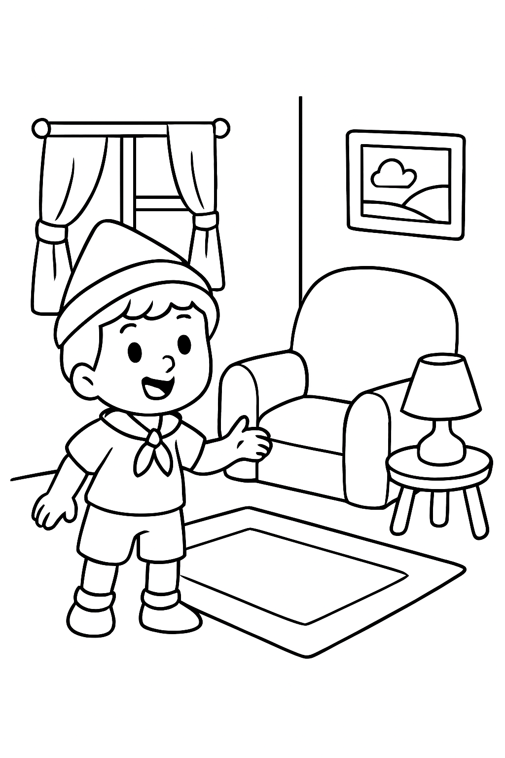 Bandeirinha para colorir 04