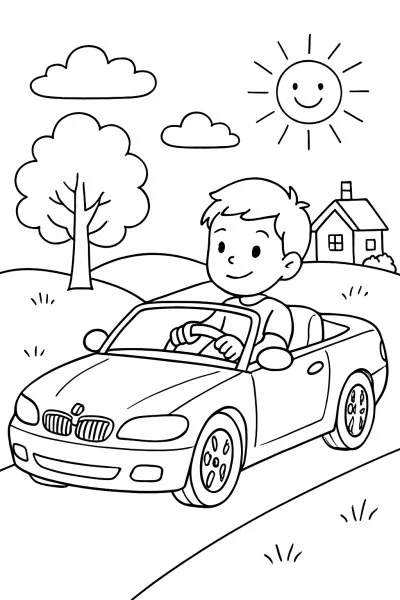 BMW para colorir 11