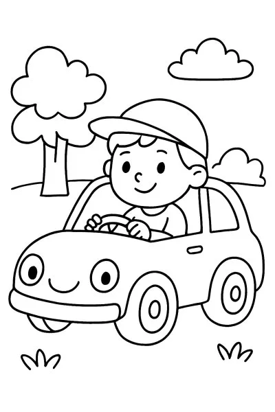 Veículos para colorir 05