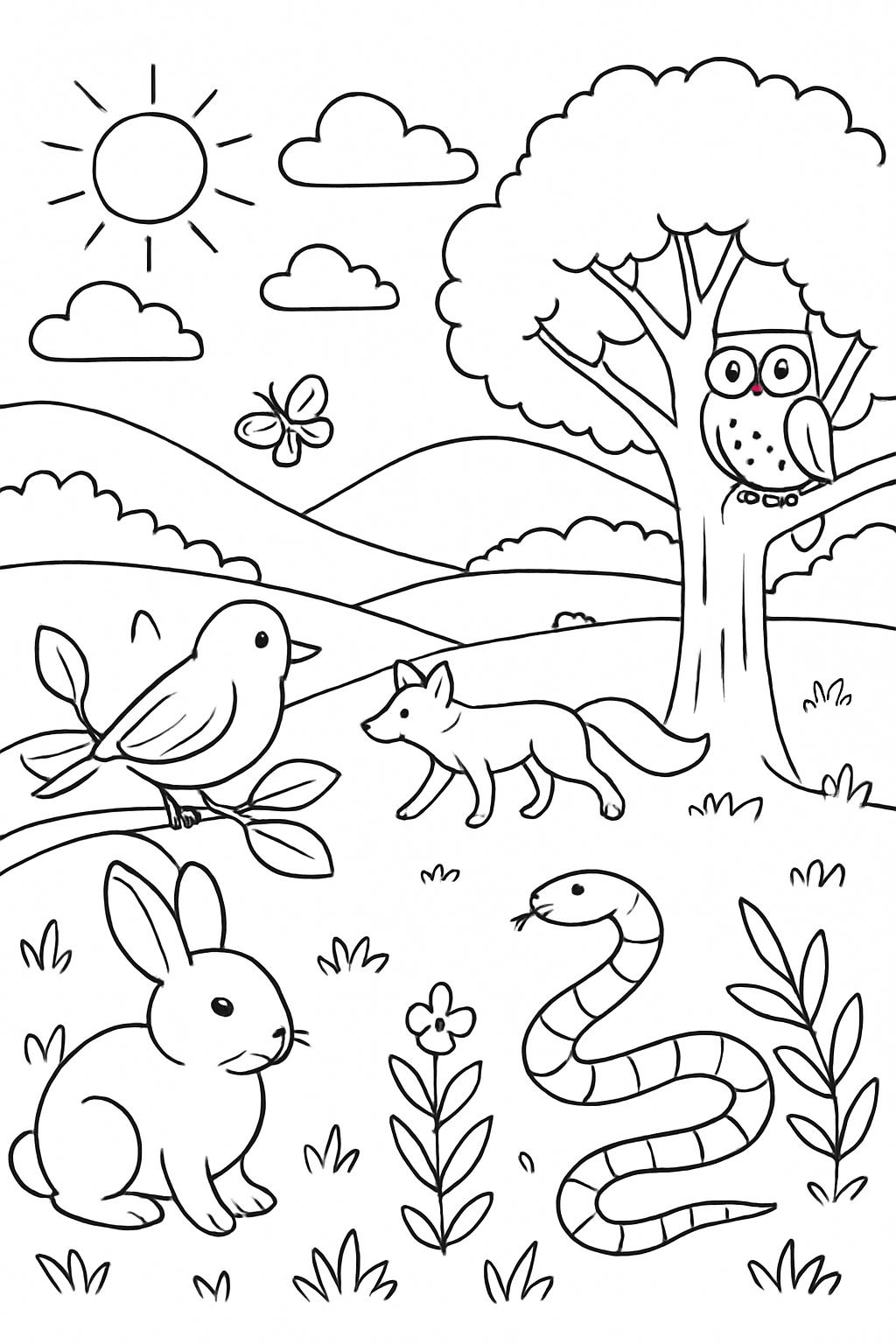 Cadeia Alimentar para colorir 06