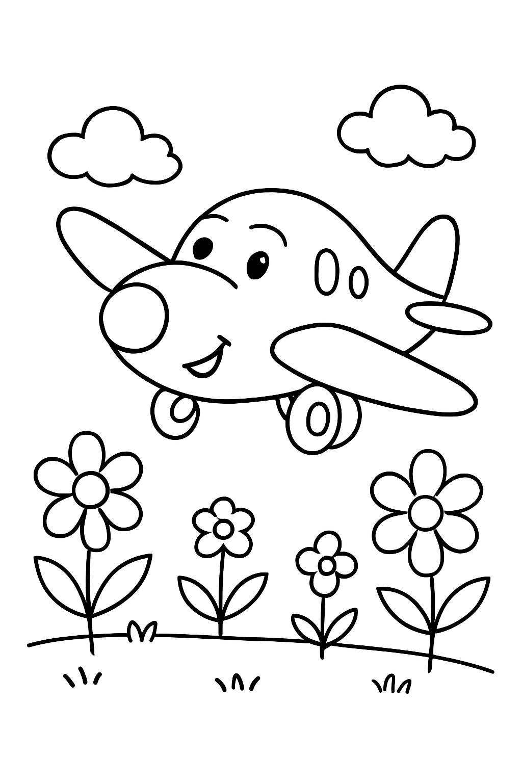 Aviões para colorir 01