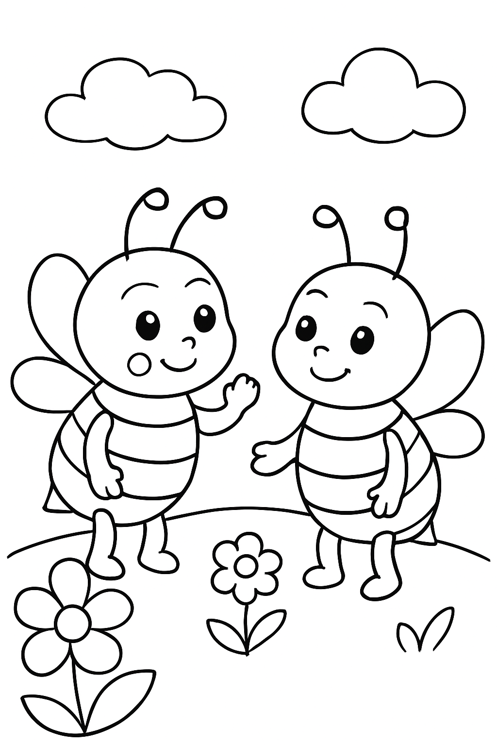 Abelhas para colorir 05