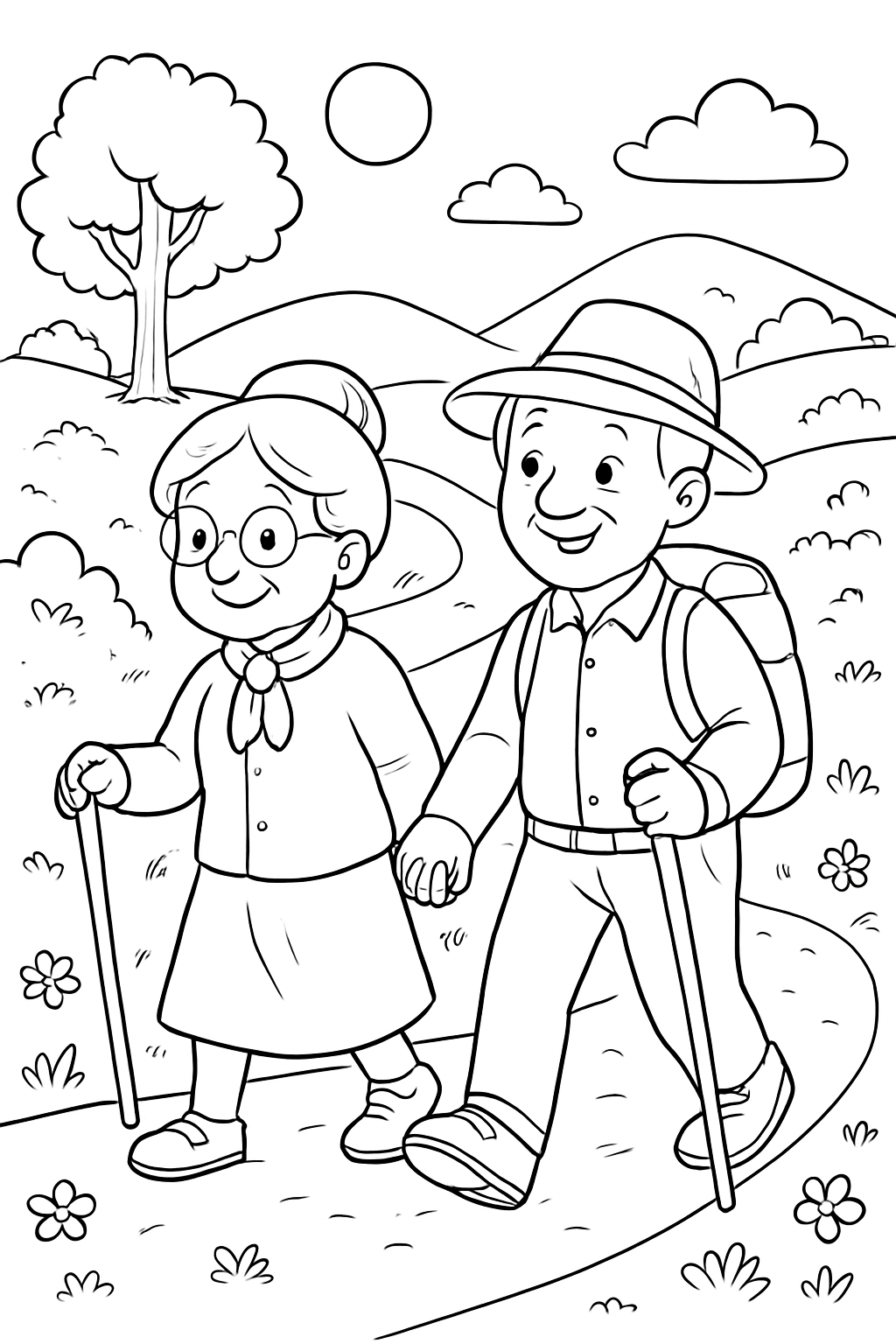 Avós para colorir 06