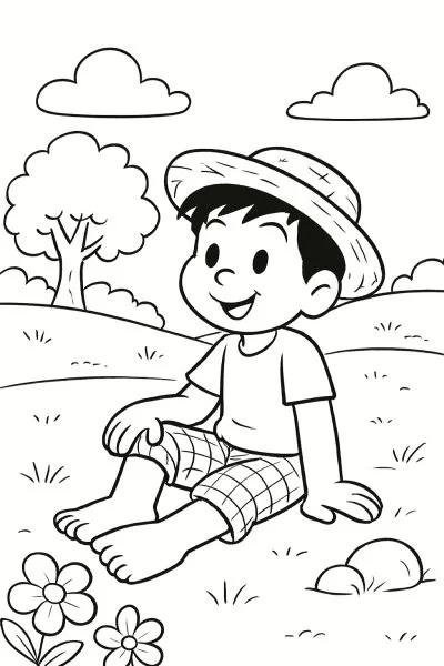 Chico Bento para colorir 08