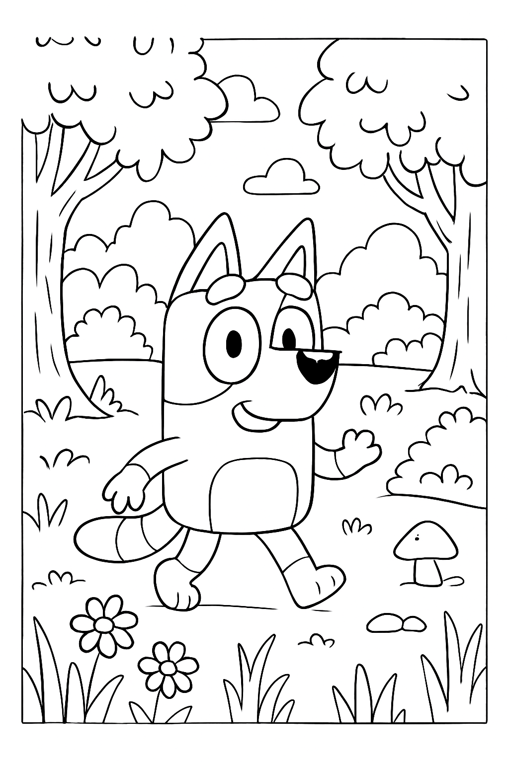 Bluey para colorir 02