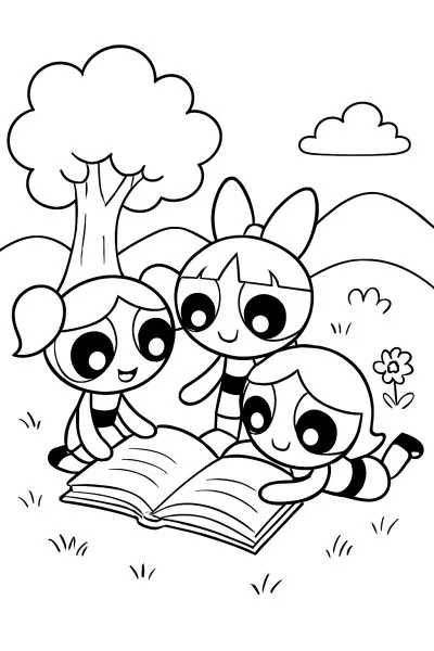 As Meninas Superpoderosas para colorir 05