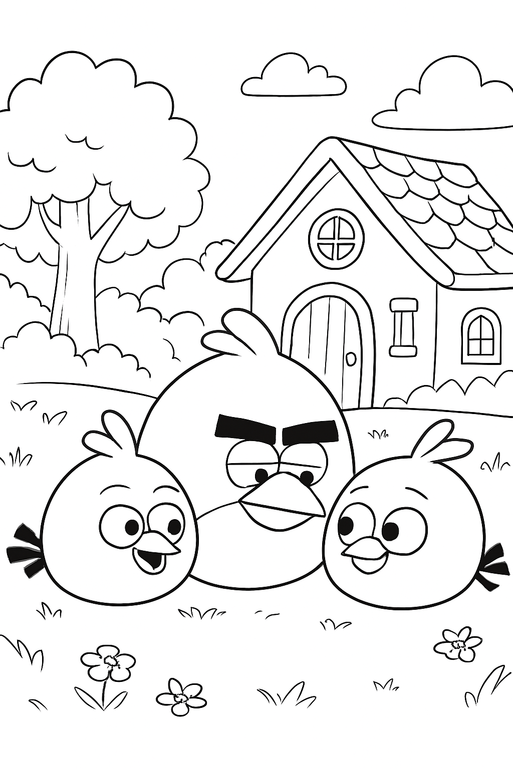 Angry Birds para colorir 05