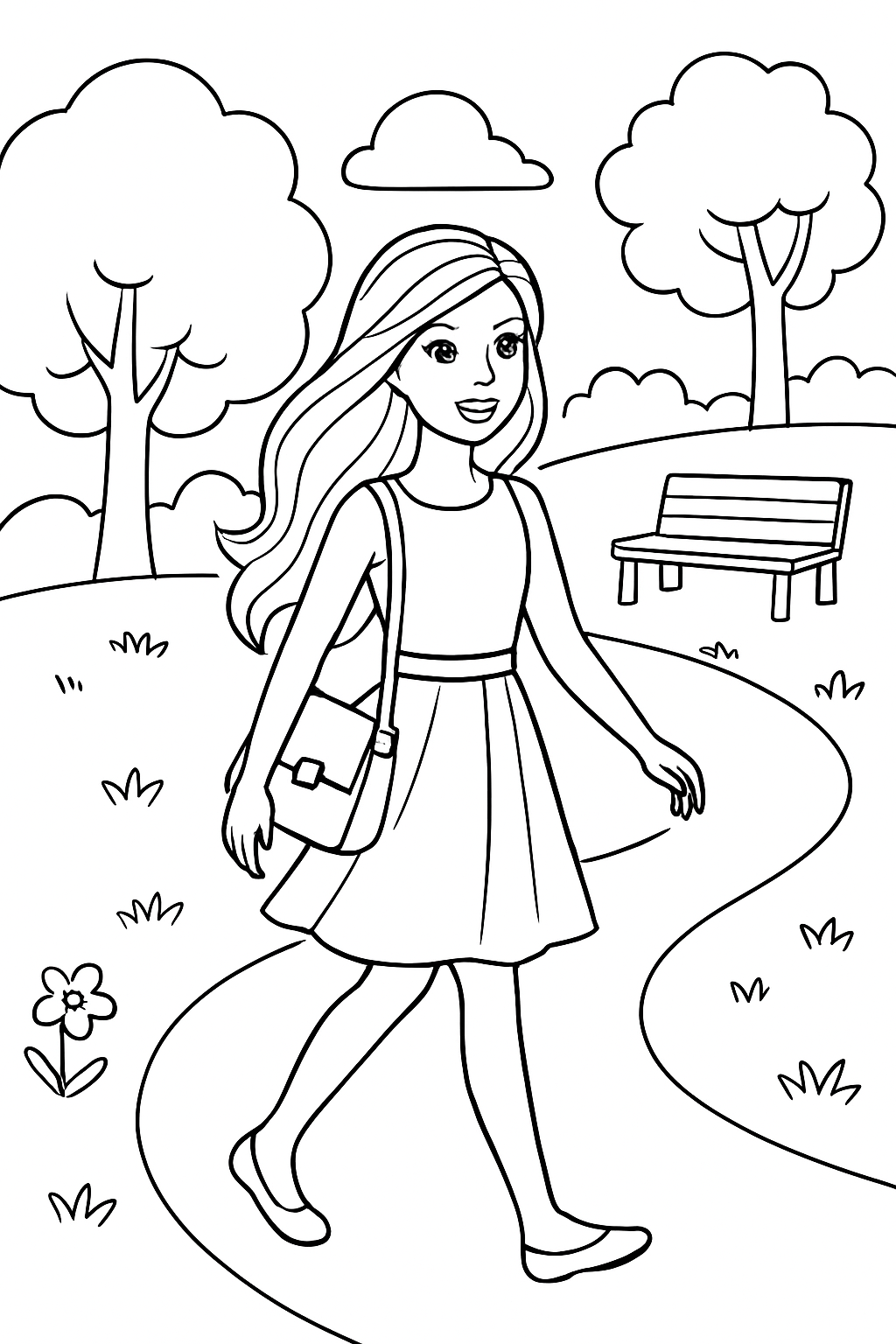 Barbie para colorir 11