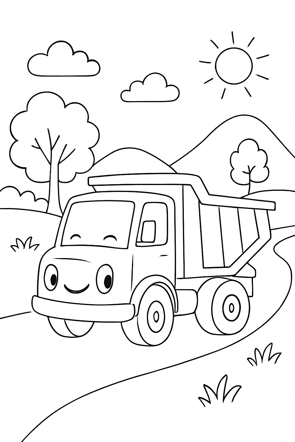 Caminhões para colorir 10