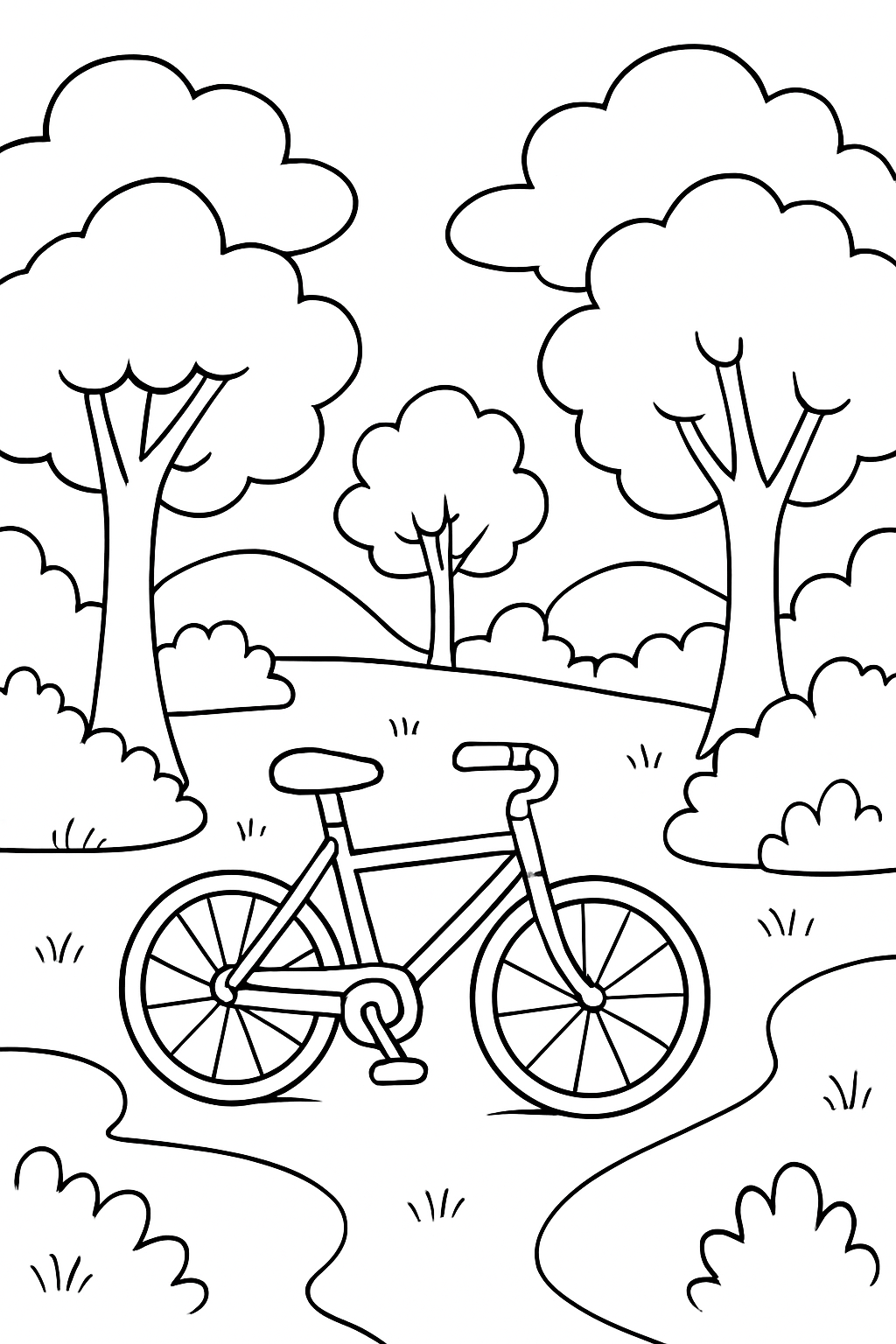 Bicicleta para colorir 13