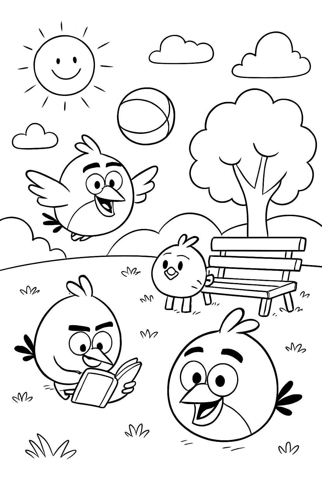 Angry Birds para colorir 14
