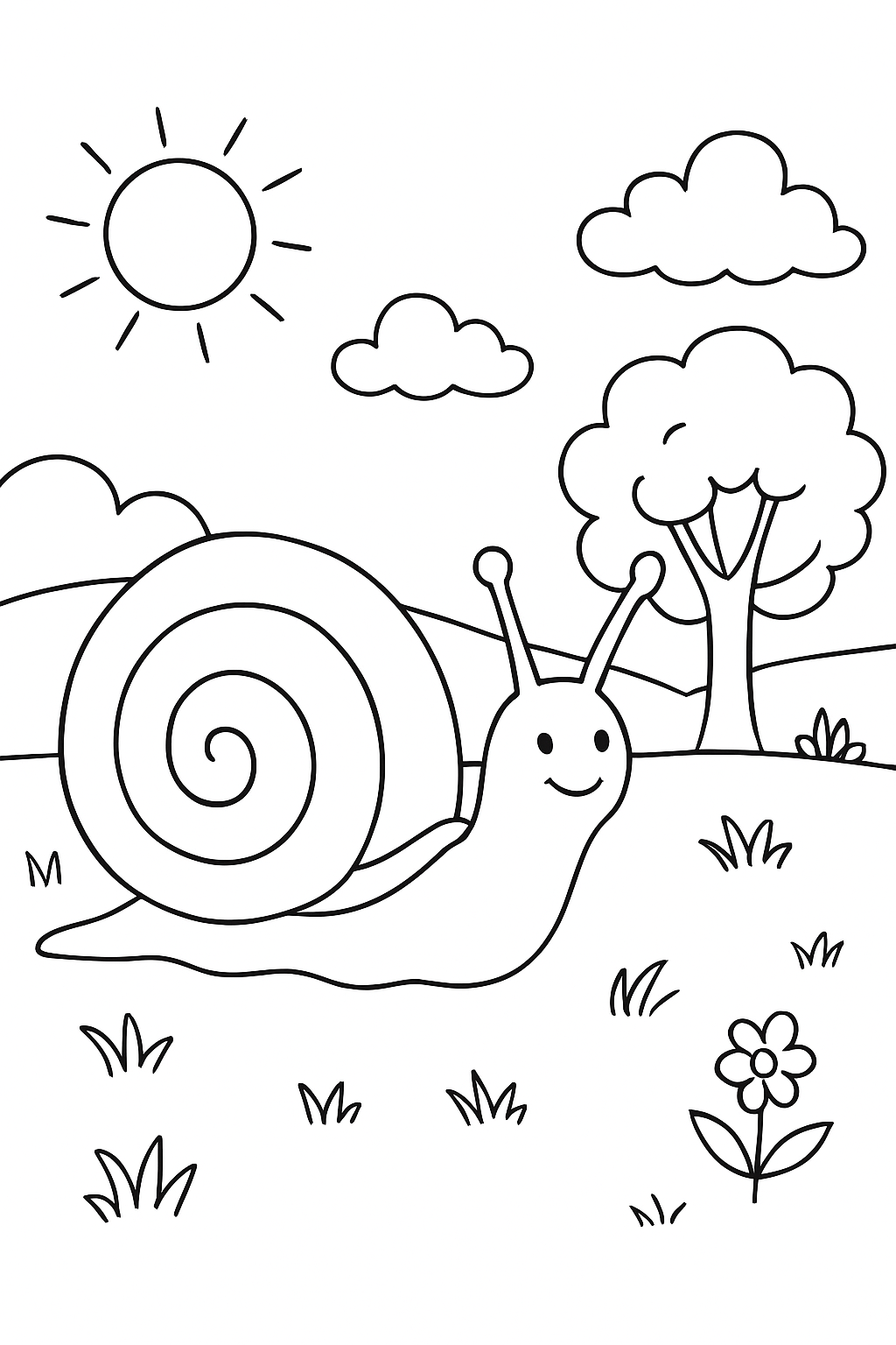 Caracol para colorir 08