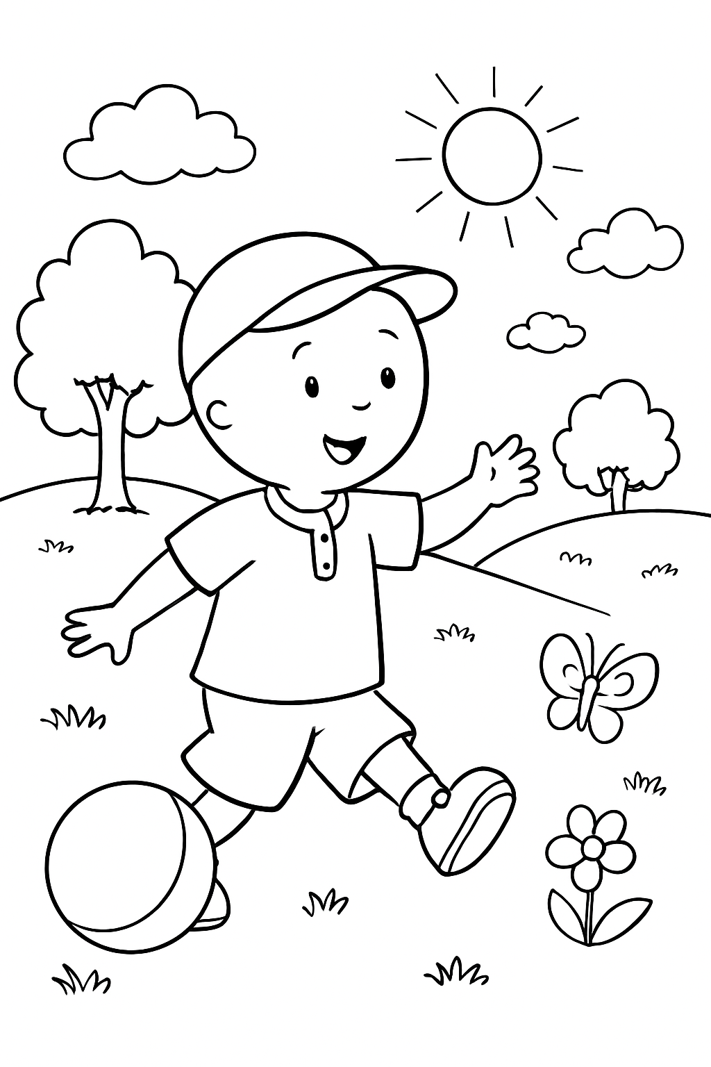 Caillou para colorir 14