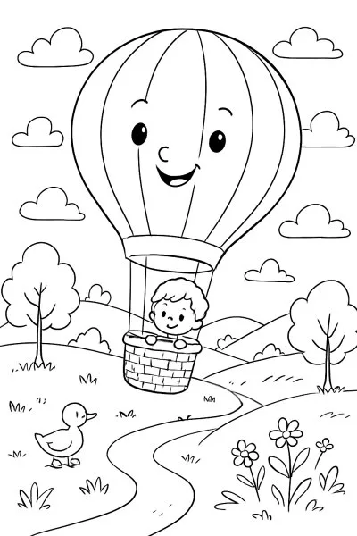 Balão para colorir 06