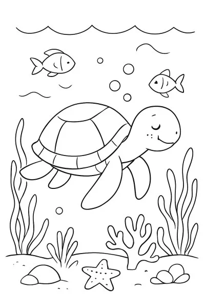 Animais Marinhos para colorir 11