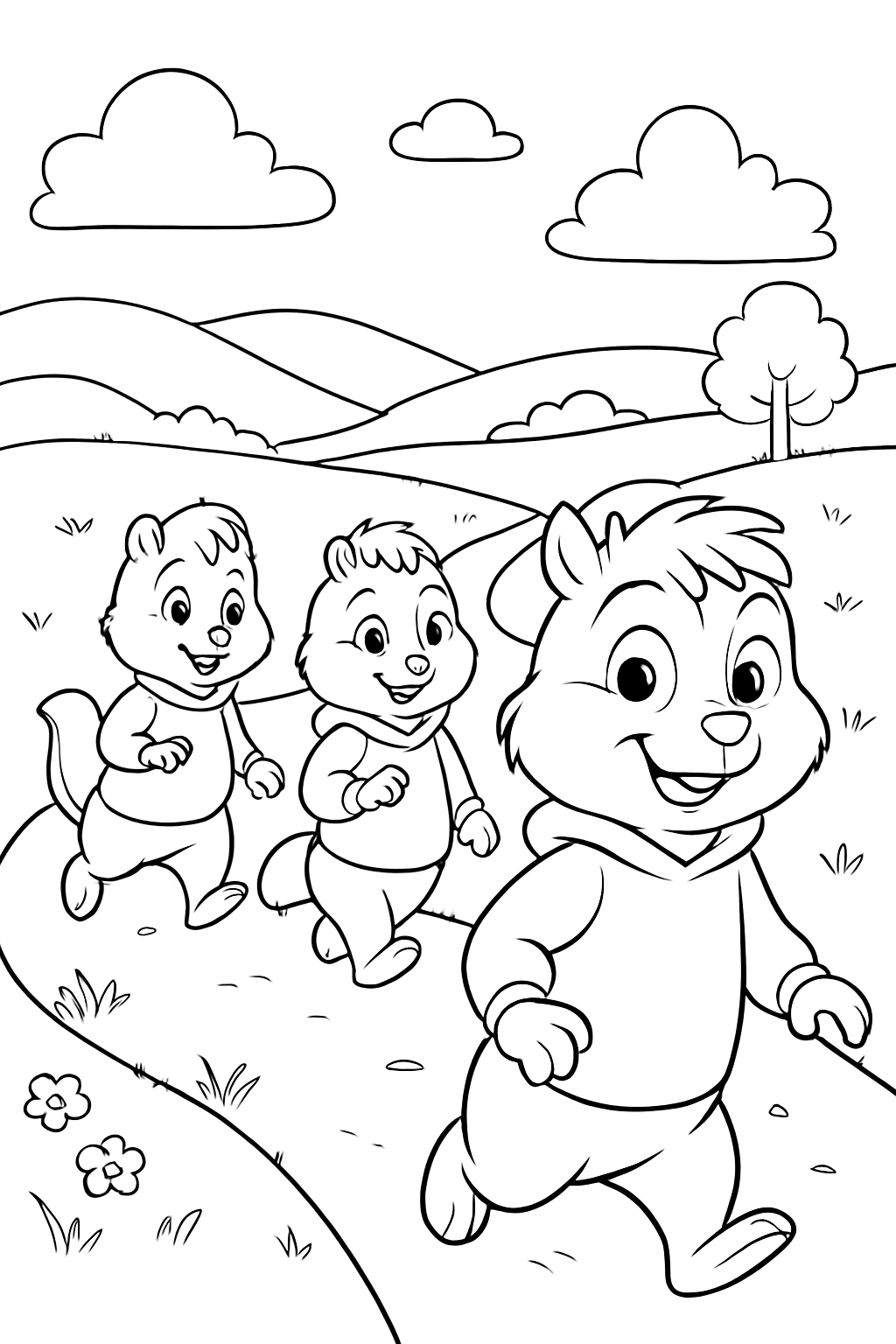 Alvin e os Esquilos para colorir 06