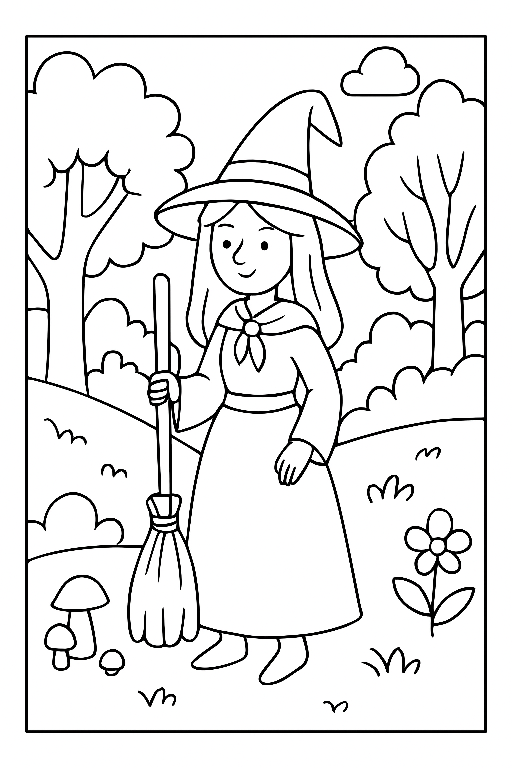 Bruxas para colorir 13