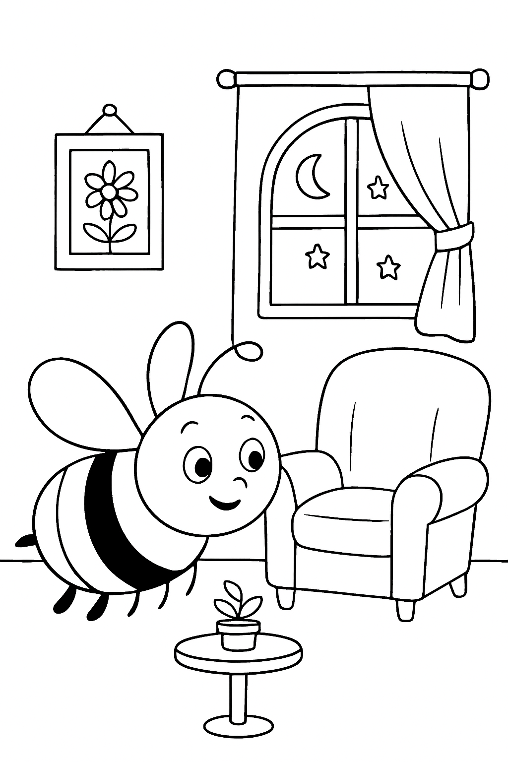 Bumblebee para colorir 04