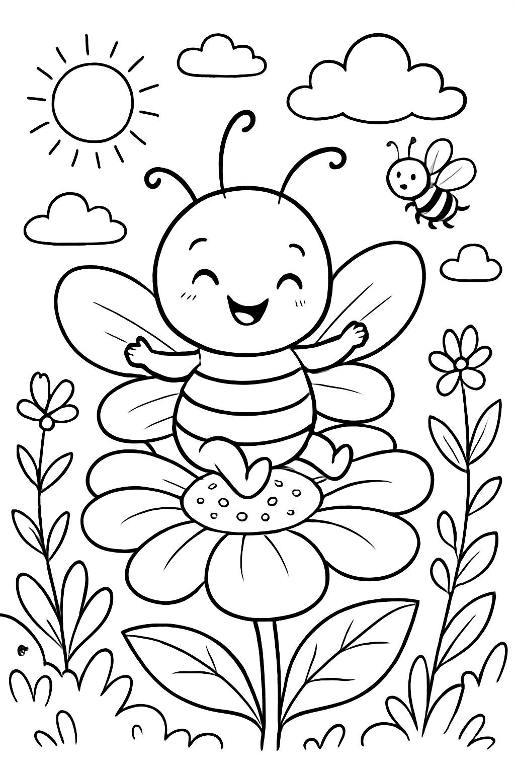 Bumblebee para colorir 09