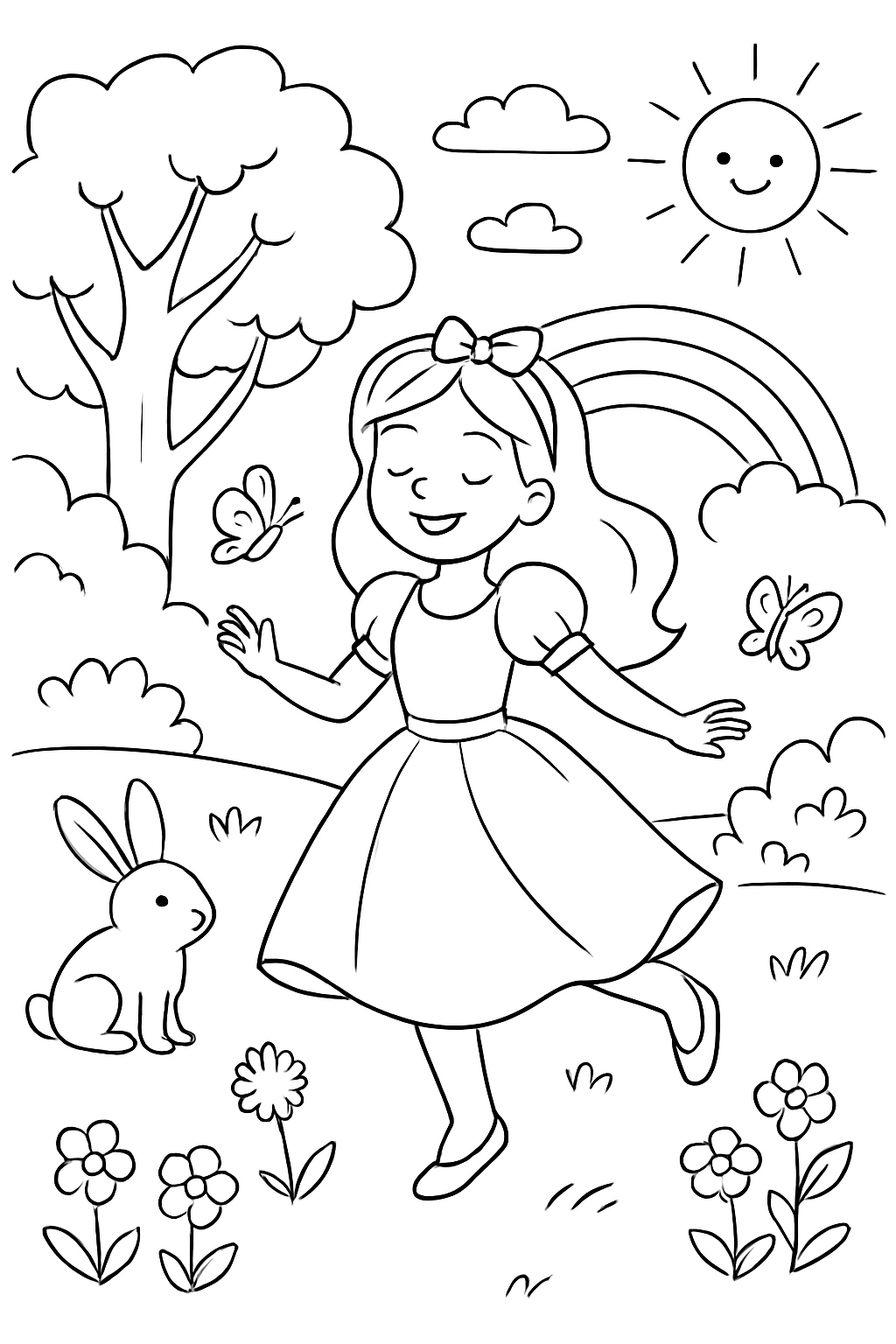Branca de Neve para colorir 03