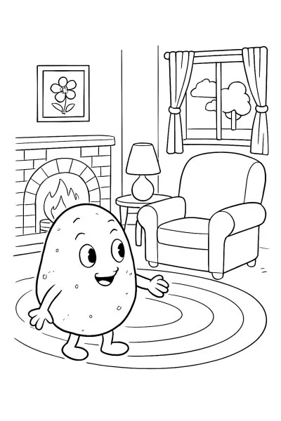 Batata para colorir 15