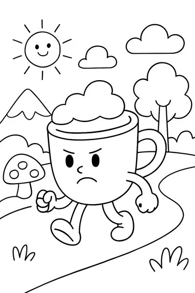 Capuccino Assassino para colorir 10