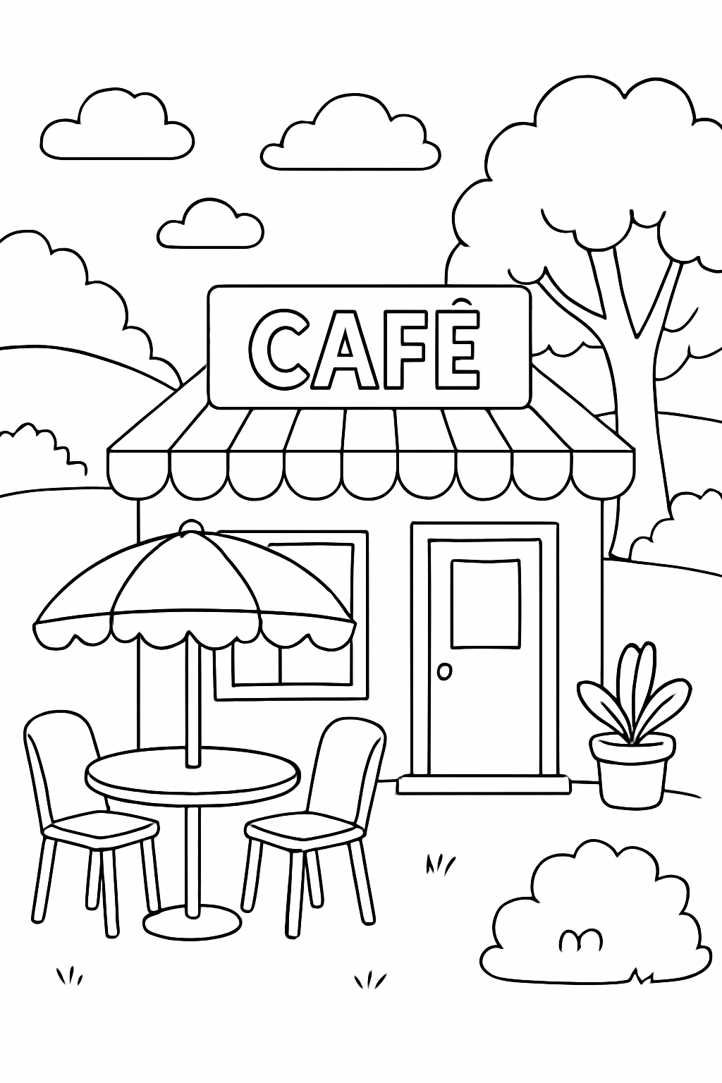Café para colorir 08