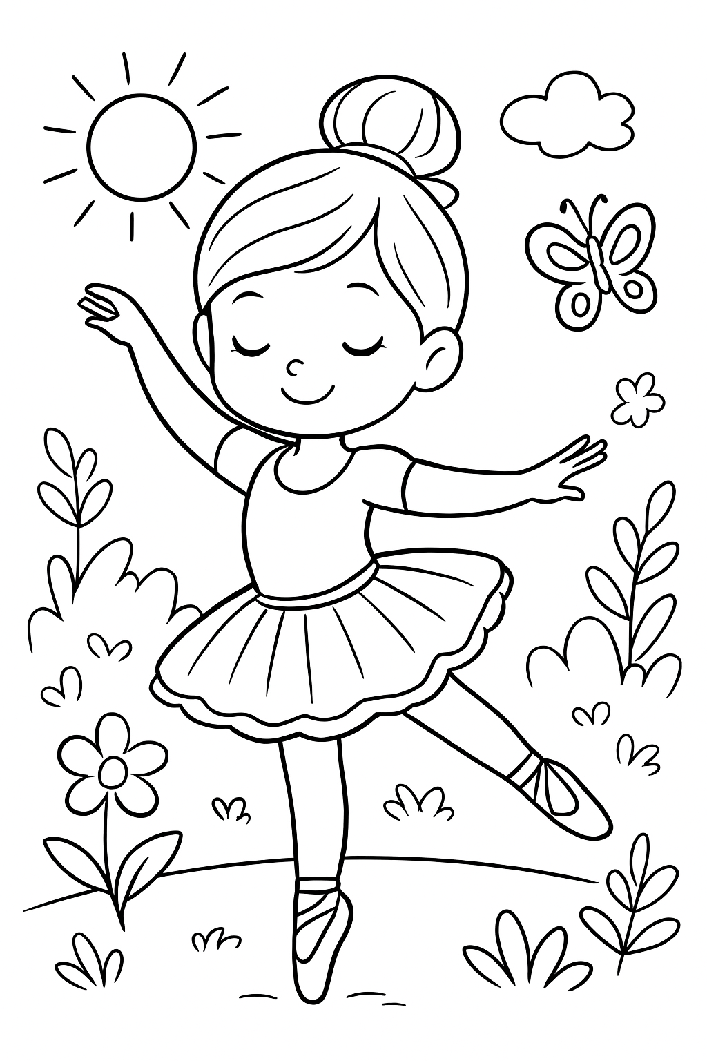 Ballerina Capuccina para colorir 09