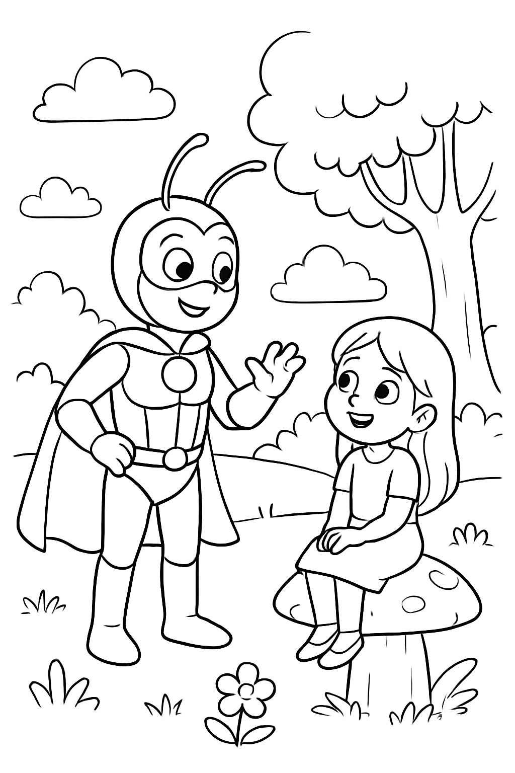 Besouro Azul para colorir 05