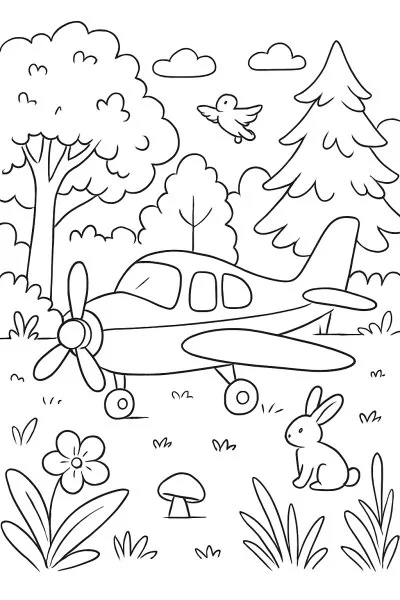 Aviões para colorir 02