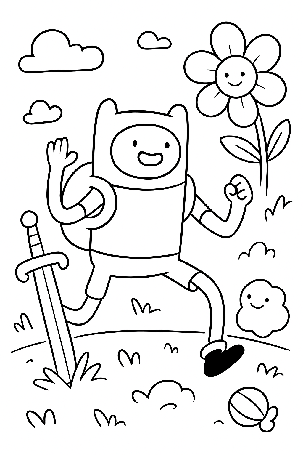 A Hora de Aventura para colorir 07