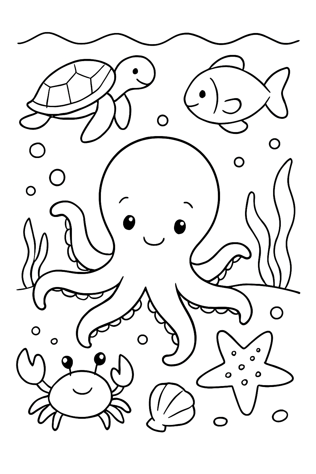 Animais Marinhos para colorir 07