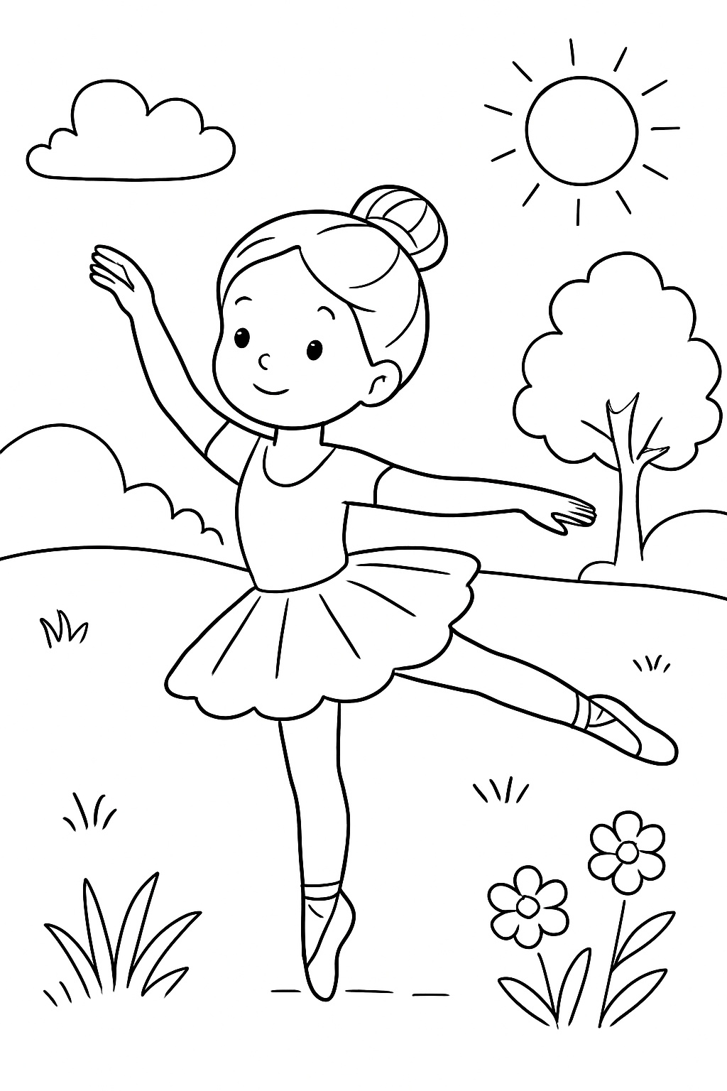Ballerina Capuccina para colorir 08