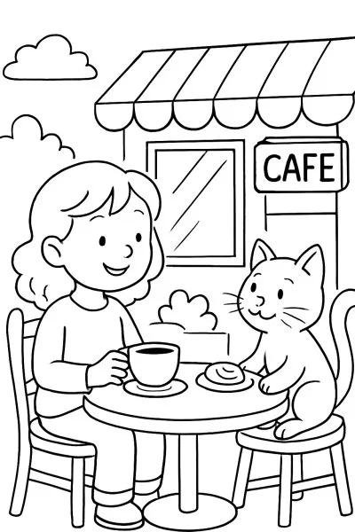 Café para colorir 05