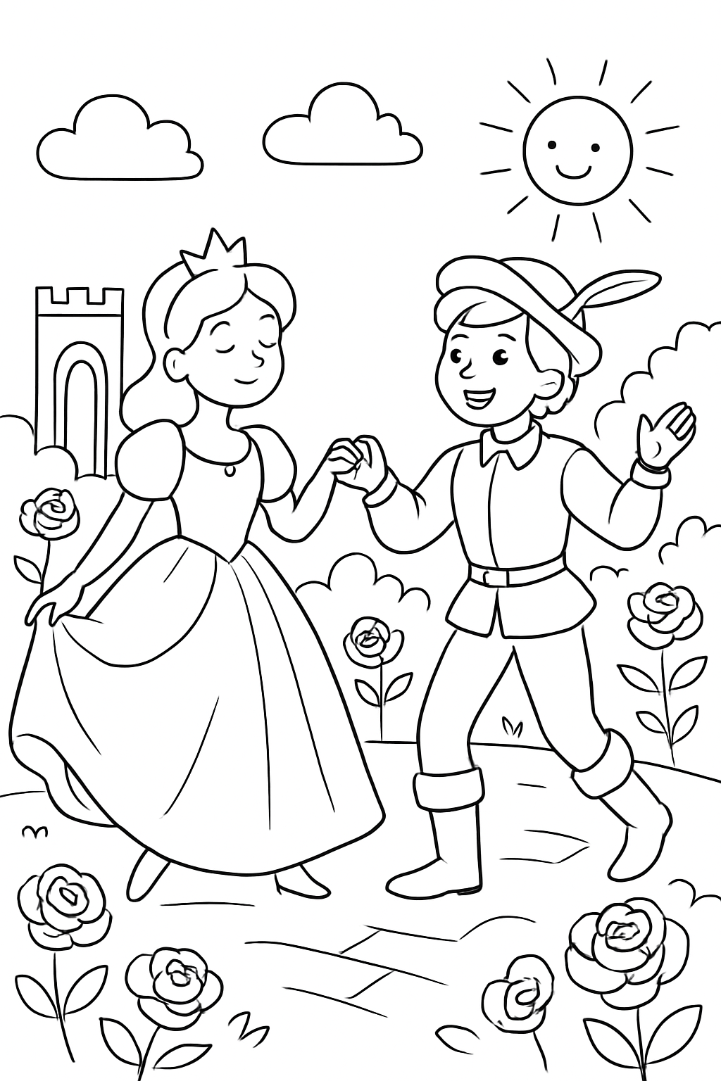 A Bela e a Fera para colorir 03