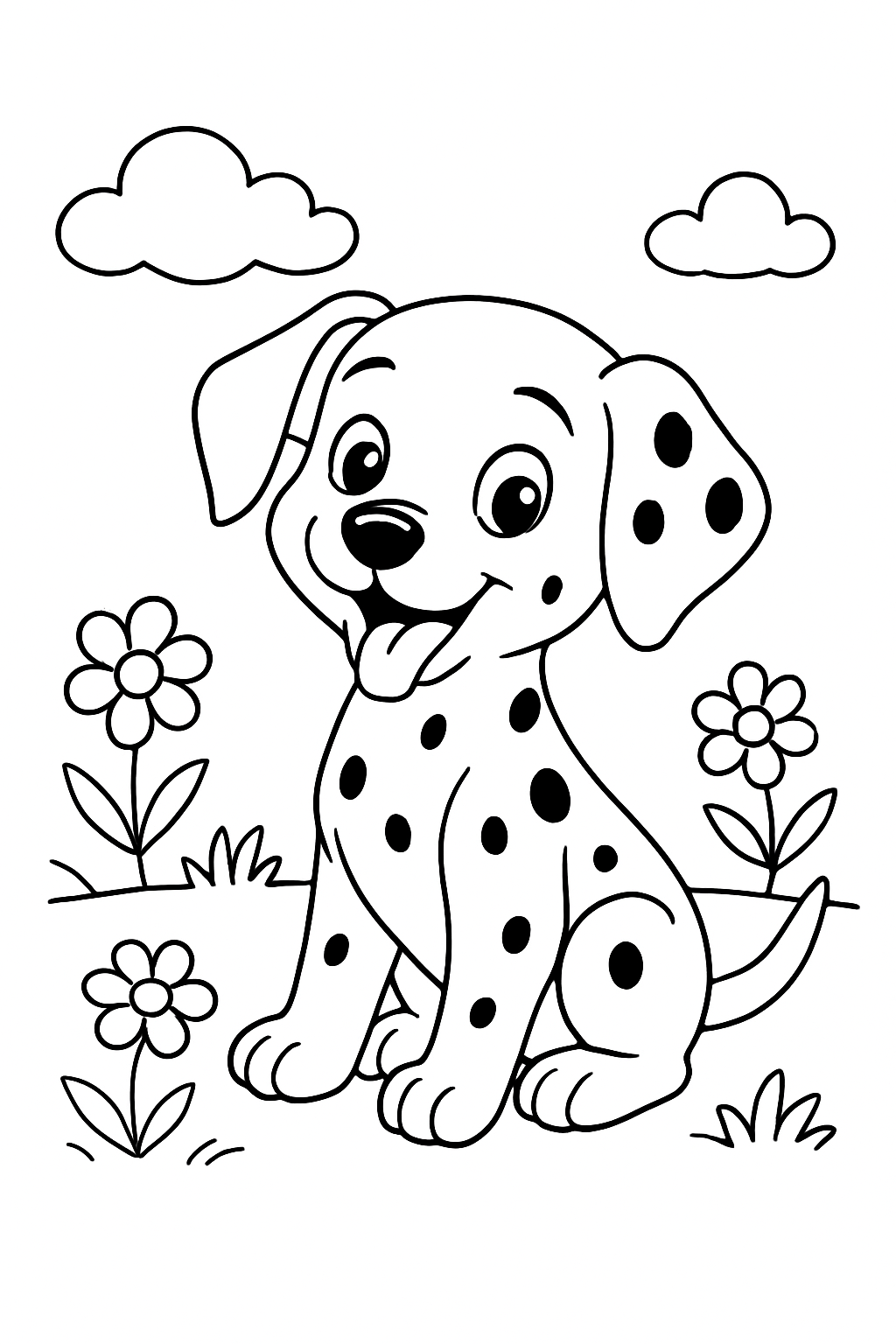 101 Dálmatas para colorir 01