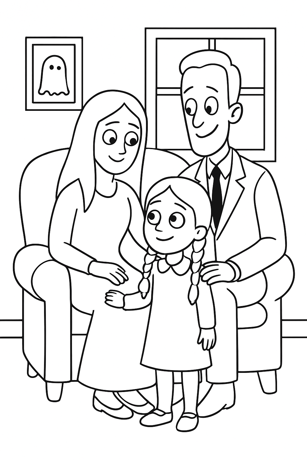 A Família Addams para colorir 05