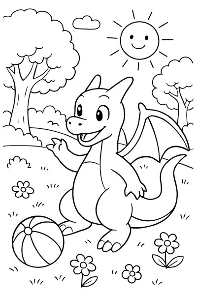 Charizard para colorir 03