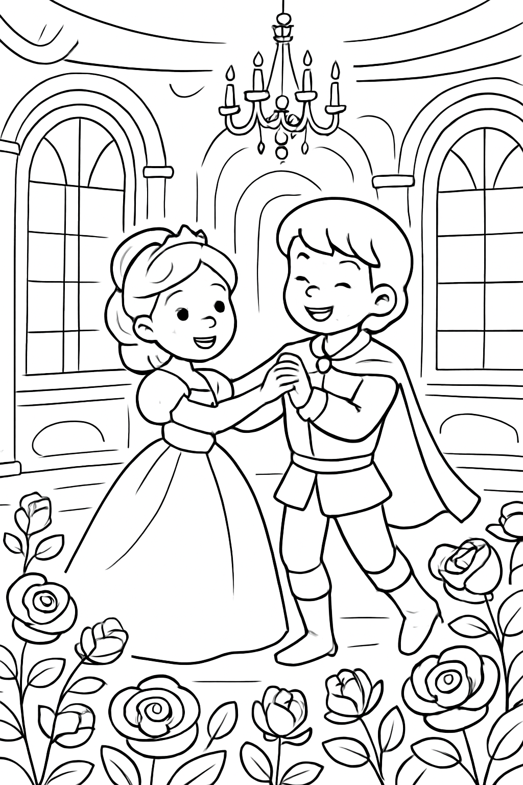 A Bela e a Fera para colorir 09
